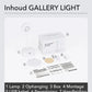 Gallery Light - Stijlvolle draadloze oplaadbare muurlamp