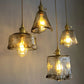 Luxueuze Kristallen Plafondlamp - Amber GlassElegance
