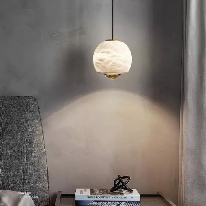 LumiereNordique Elegance Plafondlamp - Scandinavische Marmeren Hanglamp