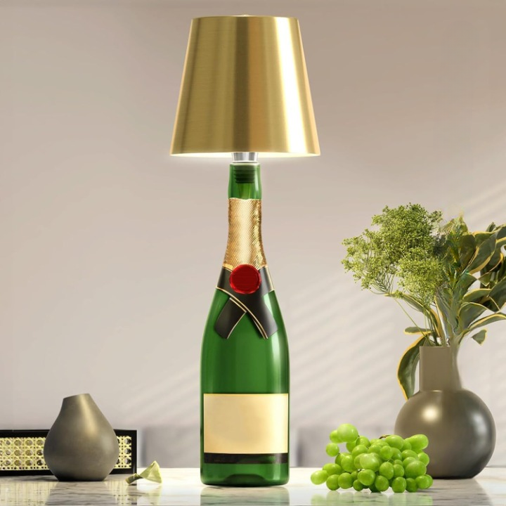 Elegante Verlichtingsfles met Touchbediening en USB Opladen