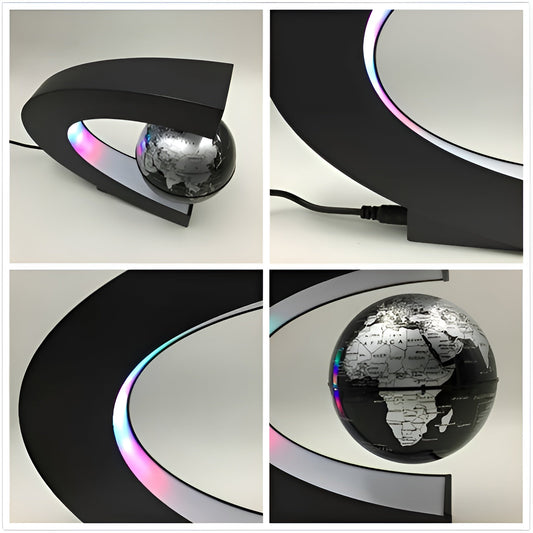 Magische Zwevende Wereldbol met LED Verlichting en Educatieve Touch