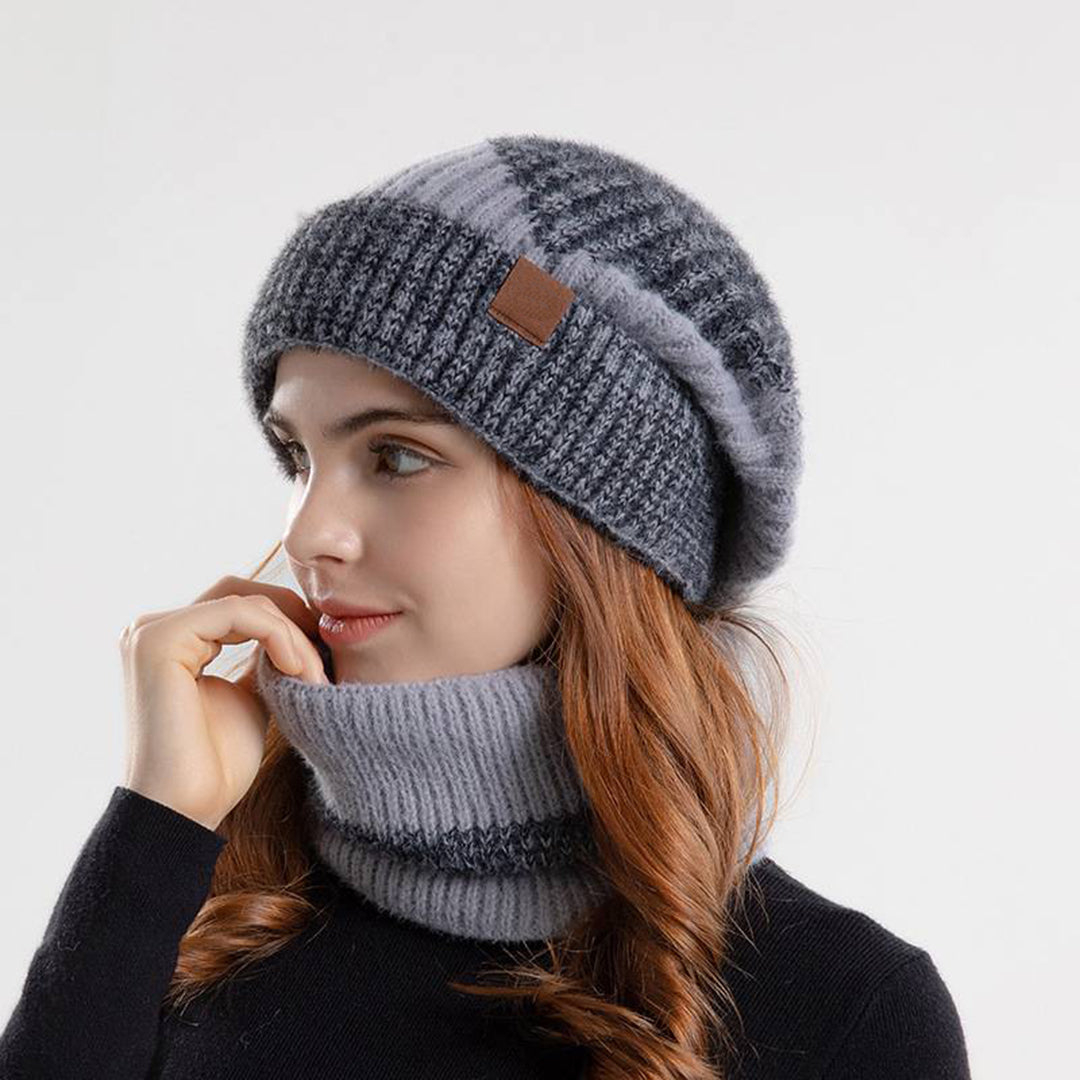CozyWrap Set – Trendy Muts en Sjaal voor Winter