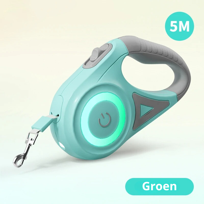 SafeWalk Leash – Verlichte Hondriem voor Veilig Wandelen