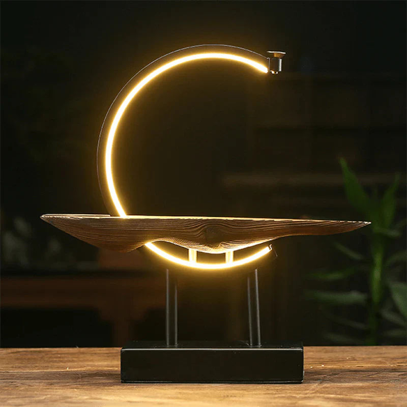 SereneStag - Elegante Witte Hert Wierooklamp