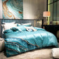 Whimsical Waters – Luxe Dekbedovertrekset van Egyptisch Katoen