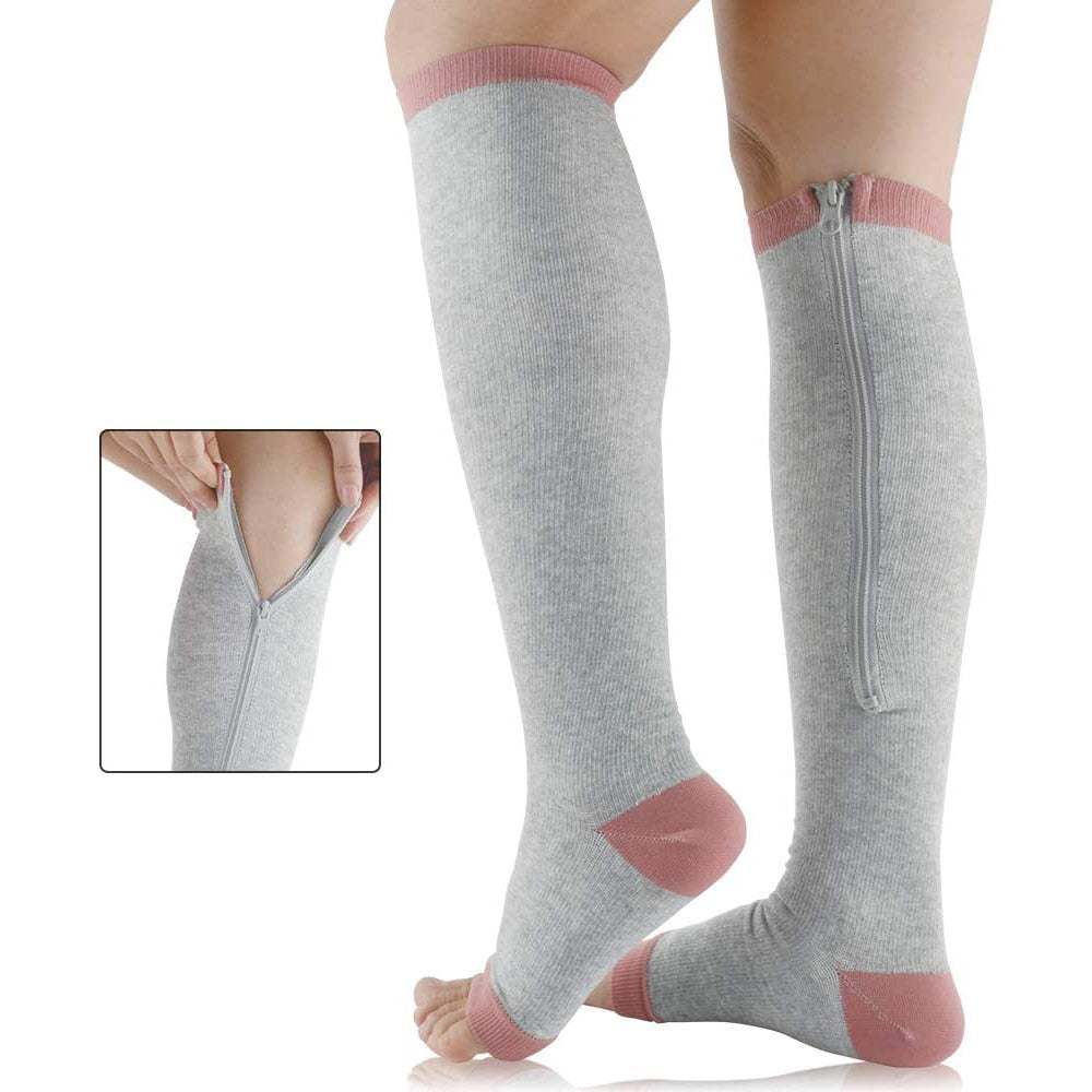 SupportEase - Steunkousen met Rits voor Comfort