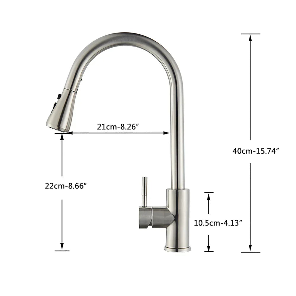 FlexStream Faucet - Stijlvolle Keukenkraan met Flexibele Uitloop