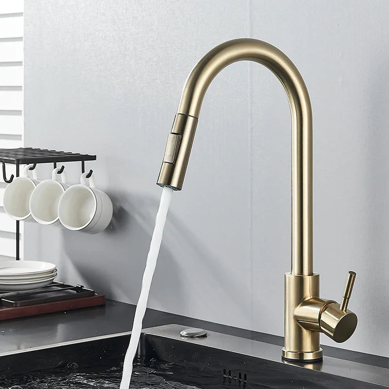 FlexiPull Faucet Kraan - Moderne Keuken Mengkraan met 360° Beweging