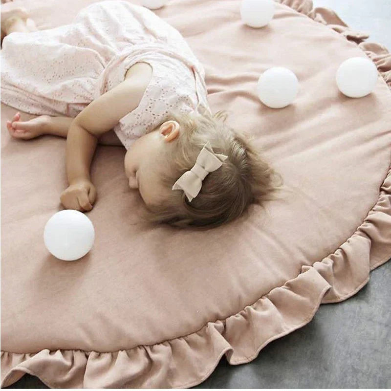 CozyCotton Round Mat – Zachte Speel- en Kruipmat