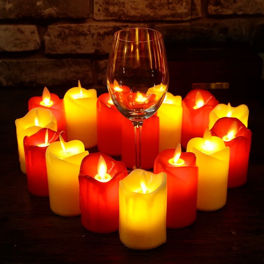 Flameless Fiesta LED Kaarsen - Elegante LED Kaarsen Set voor Feestelijke Gelegenheden
