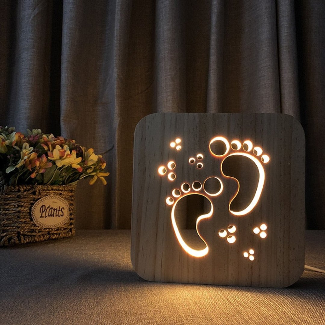 DesignLight - Elegante Houten Tafellamp voor Sfeervolle Warmte