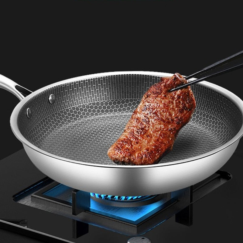 ProCook Elite - Duurzame RVS Koekenpan met Anti-aanbak