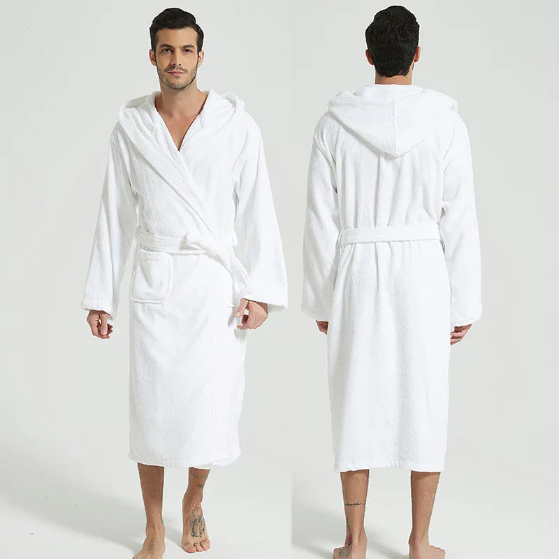 SpaLux Badjas - Luxe Katoenen Badjas met Capuchon