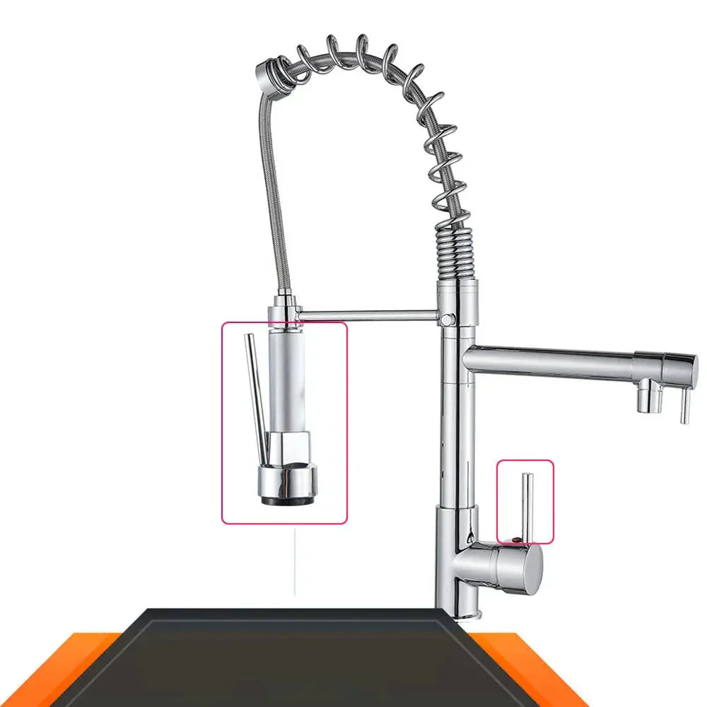 AquaWave Pro – Luxe Keukenkraan met Dubbele Uitloop