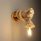 RetroHand Lamp – Unieke Industriële Handvormige Touwlamp