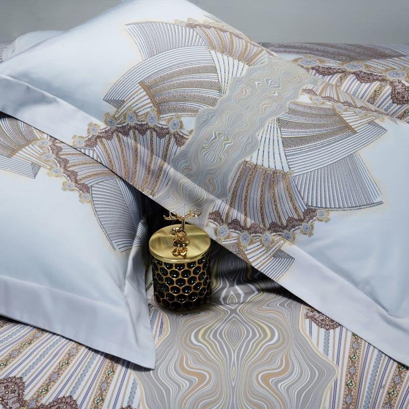Silver Sails – Luxe Egyptisch Katoenen Dekbedovertrek