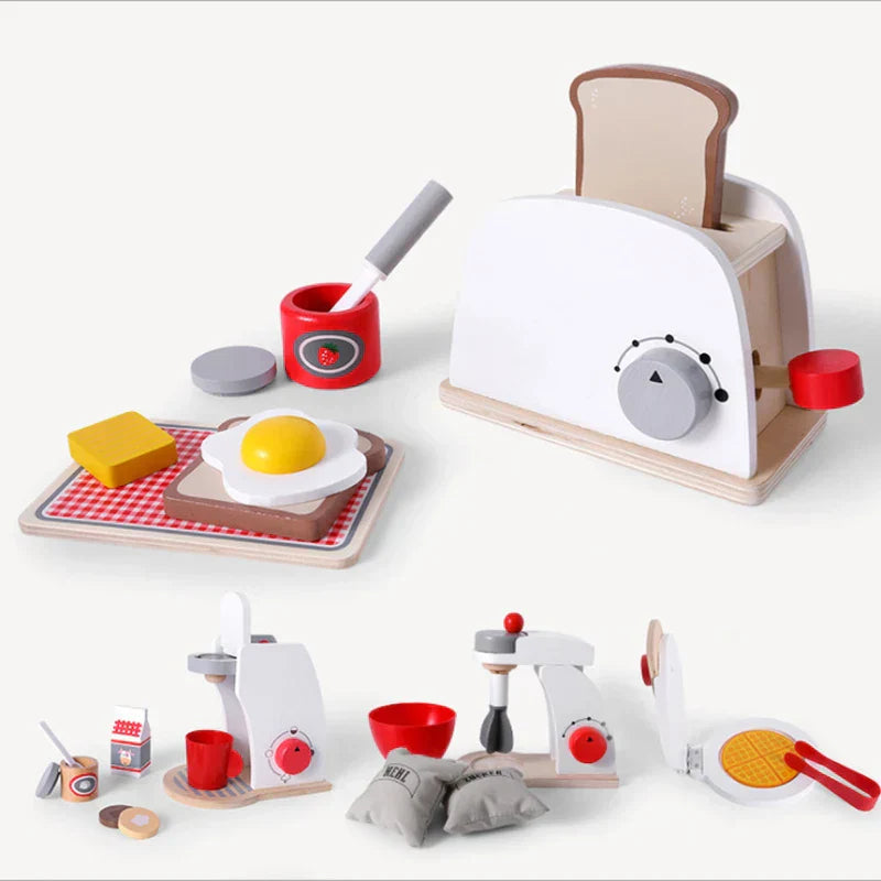 WoodPlay Set – Realistisch Houten Keukenspeelgoed