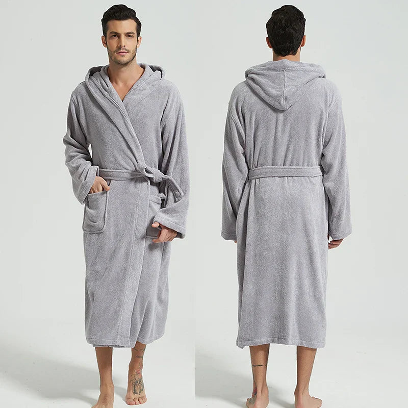 SpaLux Badjas - Luxe Katoenen Badjas met Capuchon