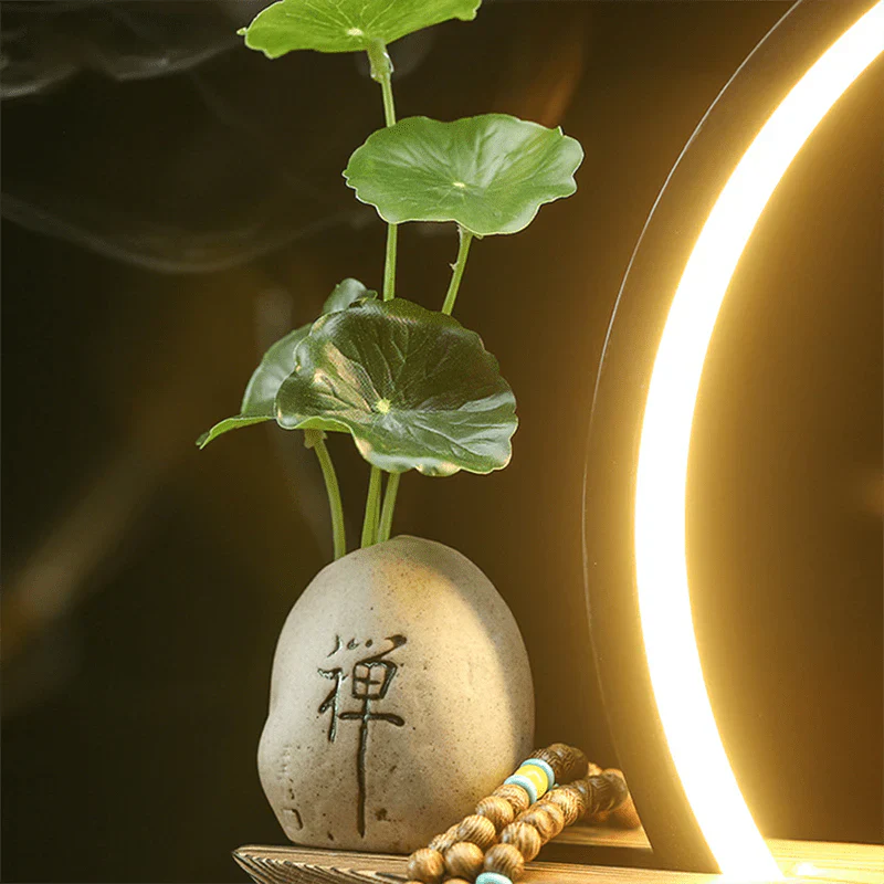 SereneStag - Elegante Witte Hert Wierooklamp