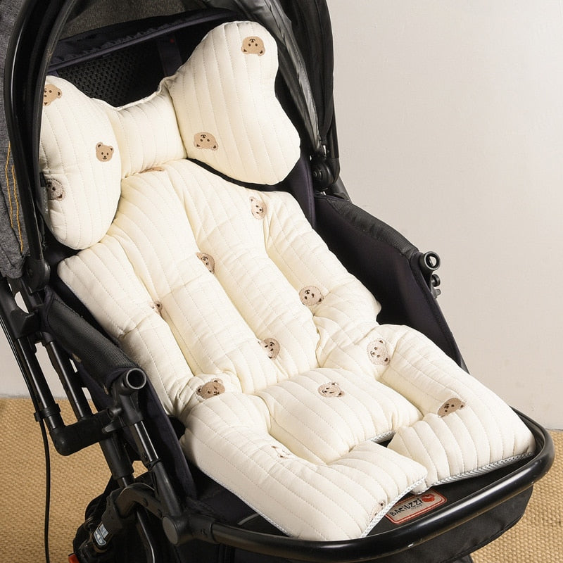 SnuggleRide - Comfortabel Kinderwagen Kussen met Stijlvolle Prints