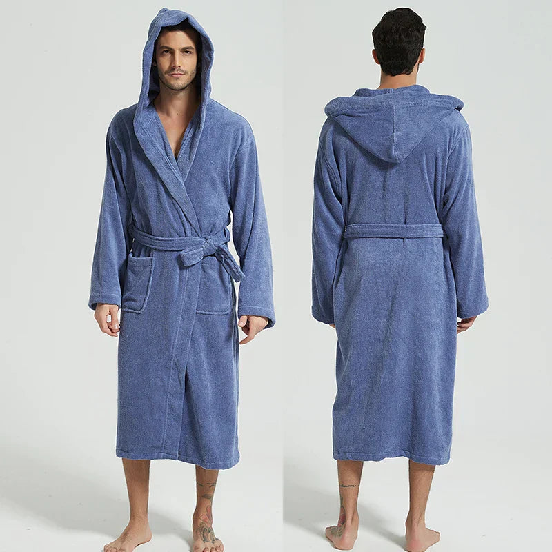 SpaLux Badjas - Luxe Katoenen Badjas met Capuchon
