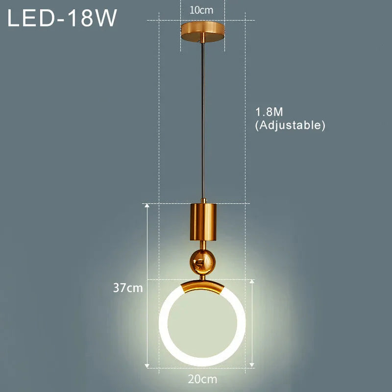 Nordic Elegance Plafondlamp - Scandinavisch LED Hanglamp