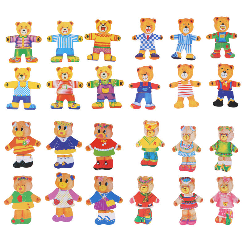 DressUpBear - Creatieve Houten Puzzel voor Kinderen