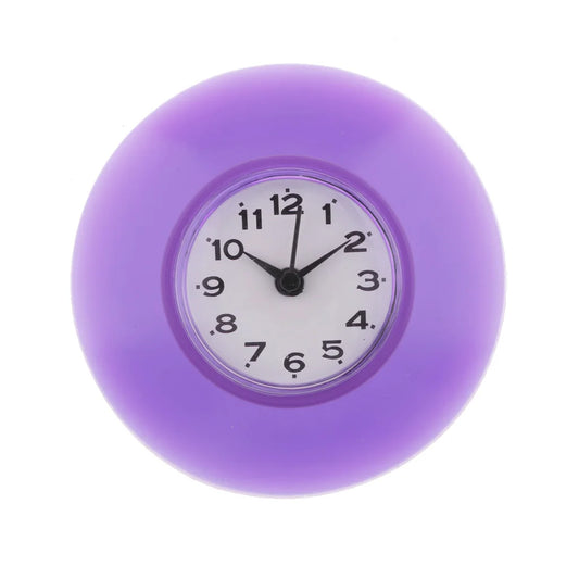 WaterProofClock – Compacte Zuignap Klok voor Badkamer
