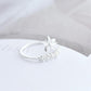 Elegant Verstelbare Zilveren Ring met Betoverende Emaille Wildbloemen - Amaril
