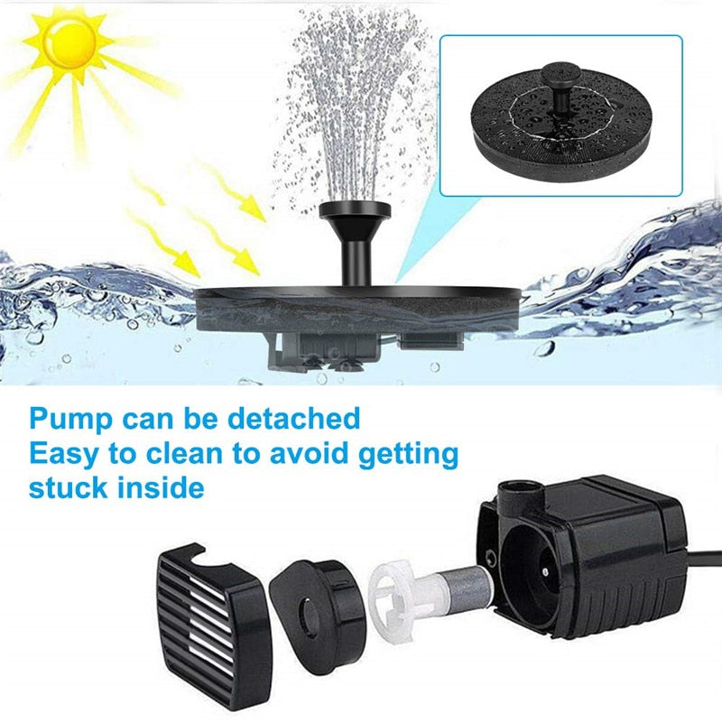 ZenFlow Fountain - Duurzame Zonne-energie Tuinaccessoire