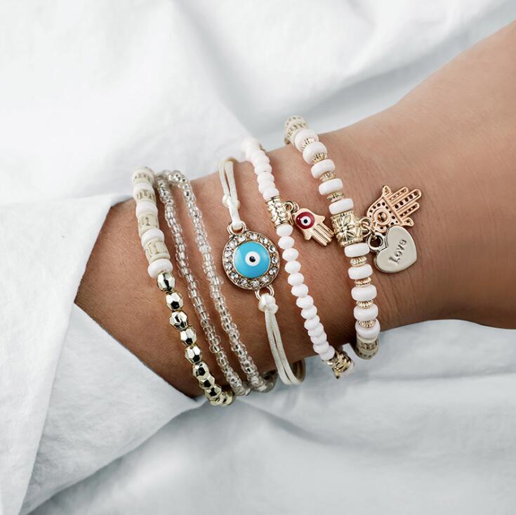 Zahara set van Boze Oog Armbanden - Bescherming met Stijl