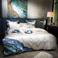 Whimsical Waters – Luxe Dekbedovertrekset van Egyptisch Katoen