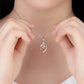Elegante Zilveren Ketting met Stralende Zirkonia Kristal Hanger - Elinor