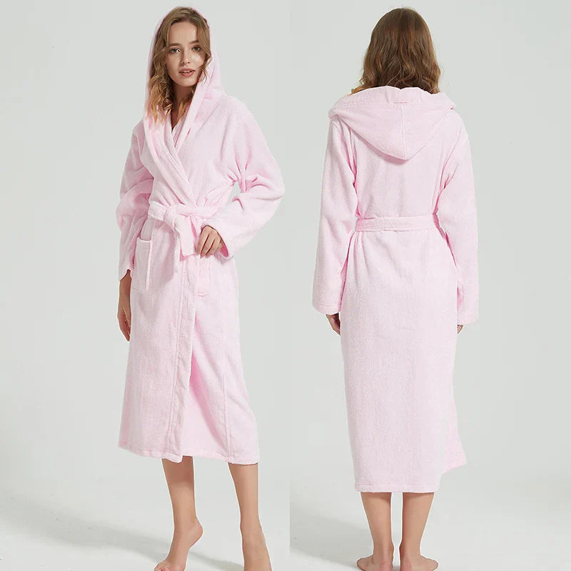 SpaLux Badjas - Luxe Katoenen Badjas met Capuchon