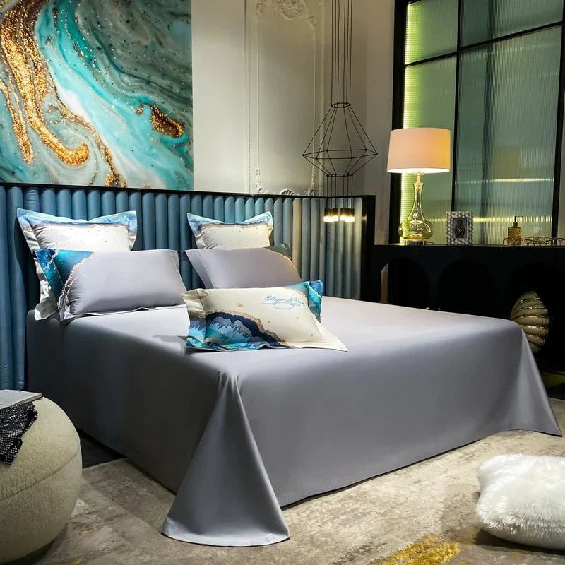 Whimsical Waters – Luxe Dekbedovertrekset van Egyptisch Katoen