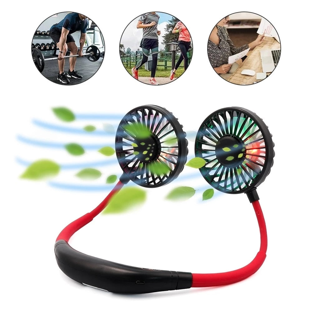 FlexiGlow - Draagbare, Flexibele Oplaadbare Ventilator