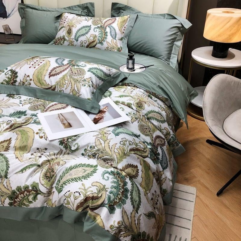 Verdant Paisley - Luxe Dekbedovertrekset van Egyptisch Katoen
