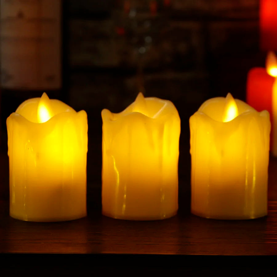 Flameless Fiesta LED Kaarsen - Elegante LED Kaarsen Set voor Feestelijke Gelegenheden