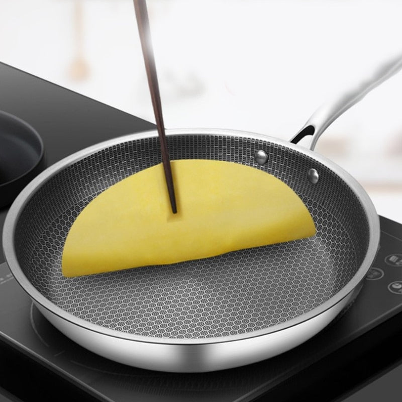 ProCook Elite - Duurzame RVS Koekenpan met Anti-aanbak