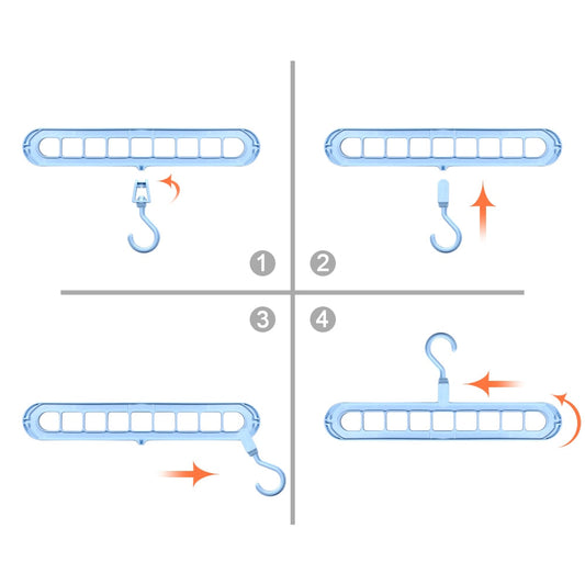 SpaceSaver Hangers - Efficiënte Kledingorganisatie voor Jouw Kast