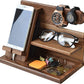 WoodDock – Stijlvolle Houten Organizer voor Apparaten