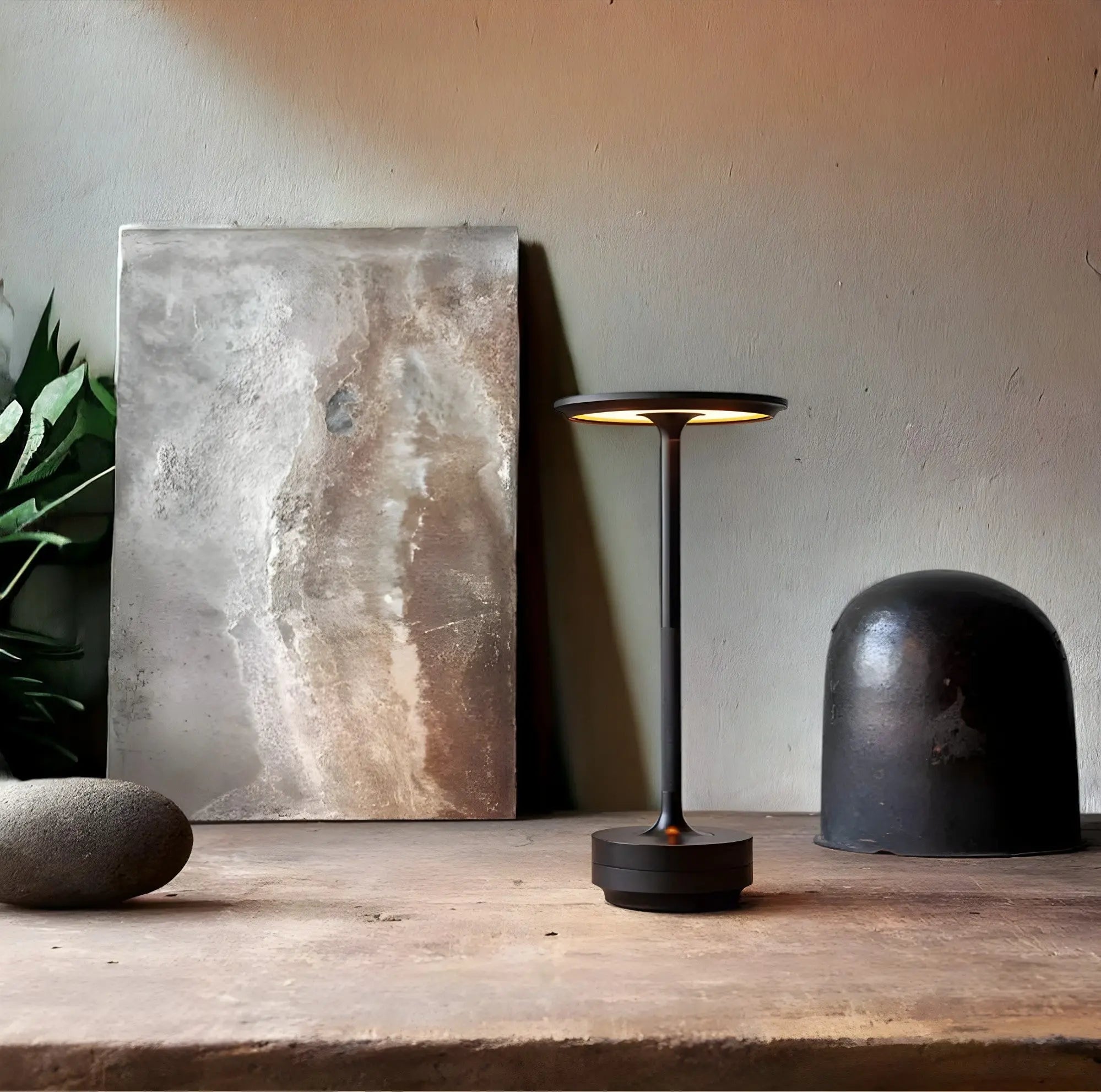 Elegante Draadloze Tafellamp met Touchbediening en Veranderlijke Lichtkleuren