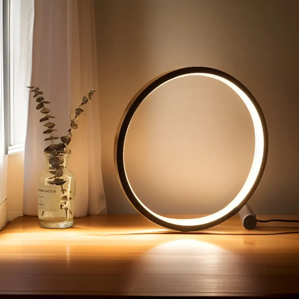 Halo Glo Tafellamp: Elegante LED Verlichting Met Aanraakbediening