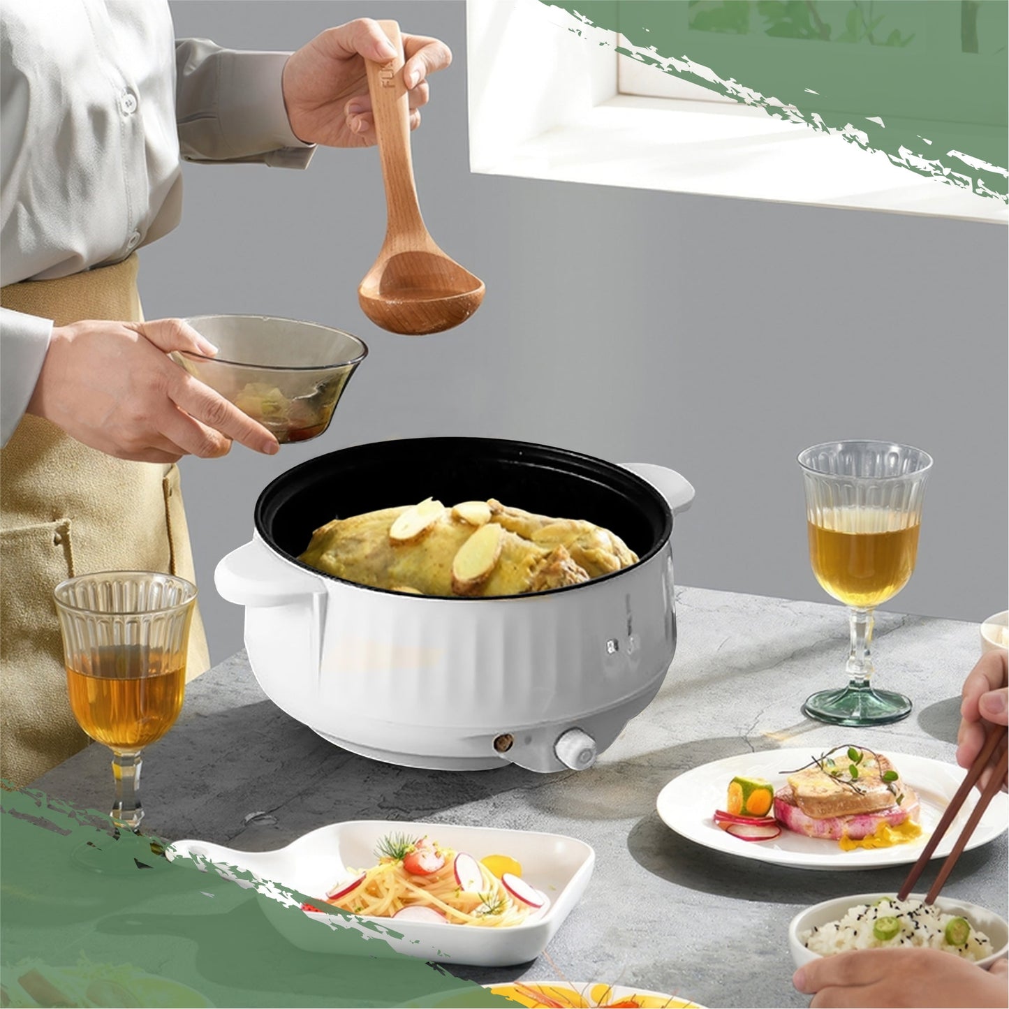 FlexiCooker – Stijlvolle Elektrische Multikoker voor Koken