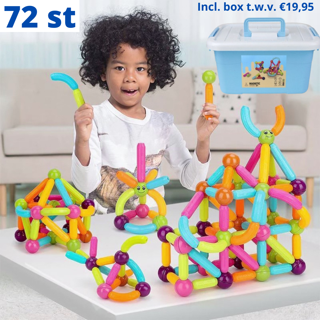 MagicBlocks Toy – Creatief Magnetisch Speelgoed met Opbergbox