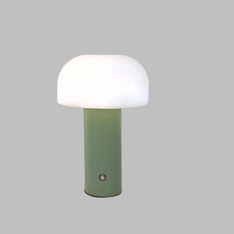 MushroomGlow - Minimalistische Draadloze Tafellamp met Dimfunctie