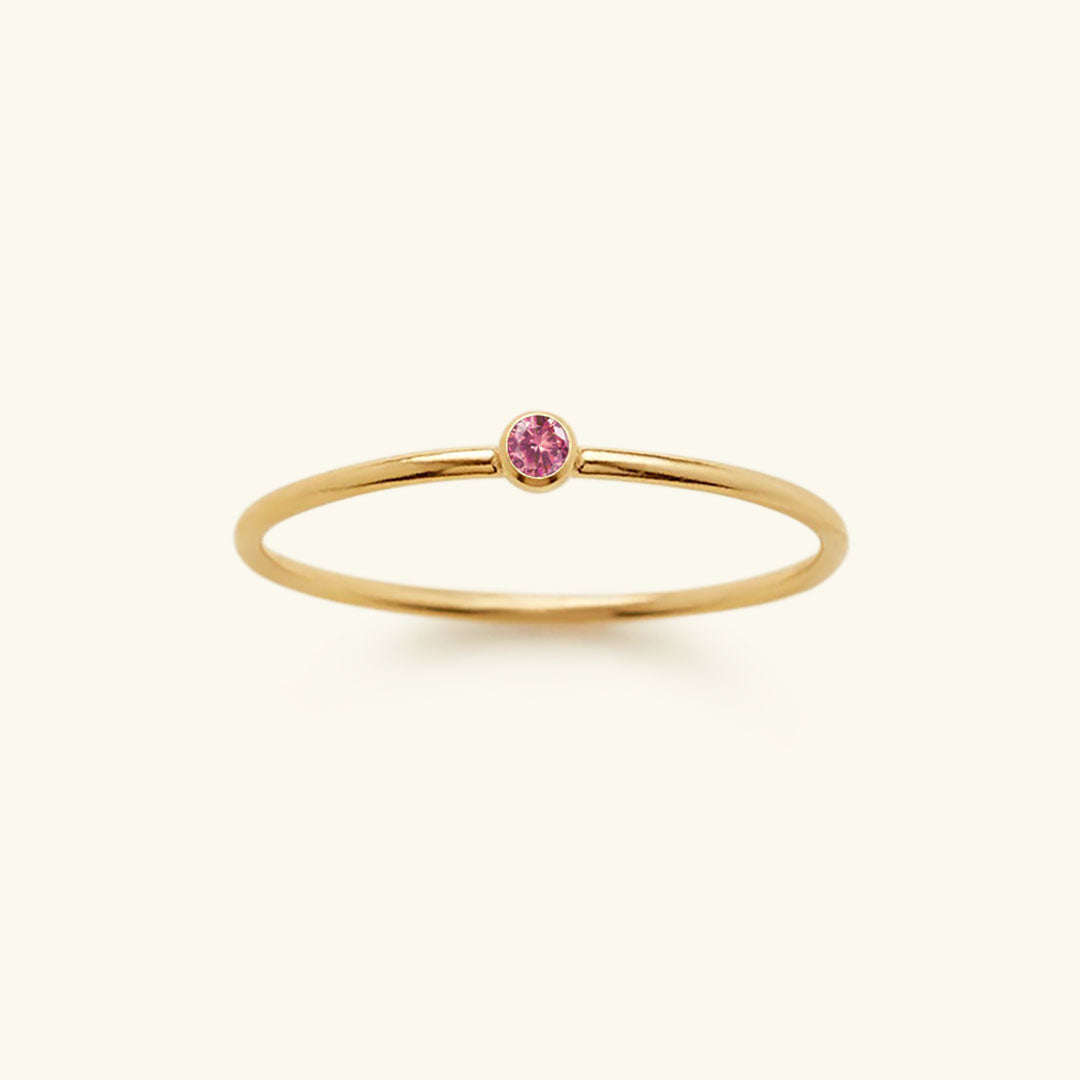 Celestia Birthstone Ring - A Touch of Celestial Elegance