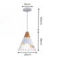 Moderne Industriële Hanglamp in Scandinavische Stijl – Hout & Metaal