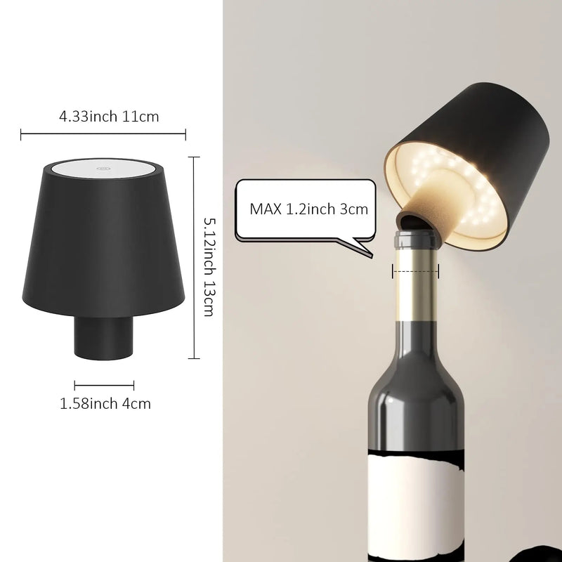 Bottlelight - Draadloze oplaadbare lamp voor flessen
