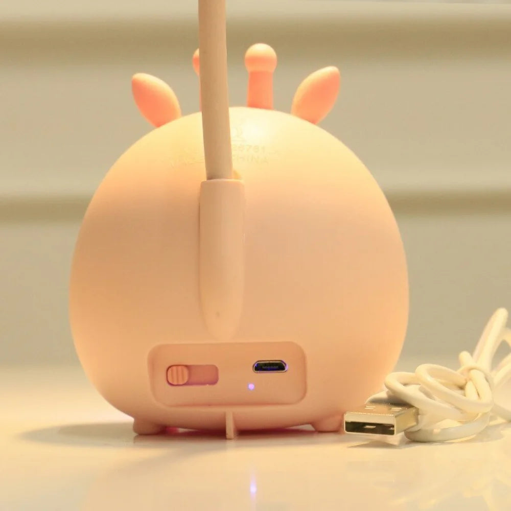 BrightBuddy - Veilig LED Kinderleeslamp met Nachtfunctie